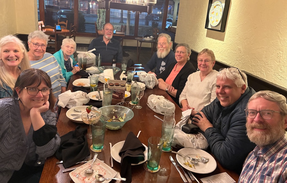 Choir dinner at Olive Garden